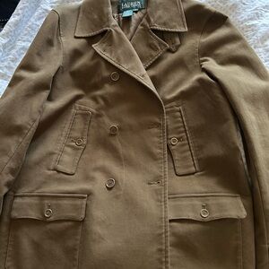 Brown Ralph Lauren button up jacket size medium